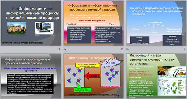 Процессы живого