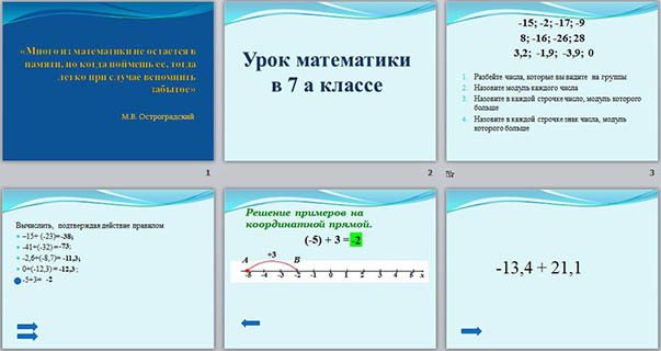 Сложение чисел с разными знаками