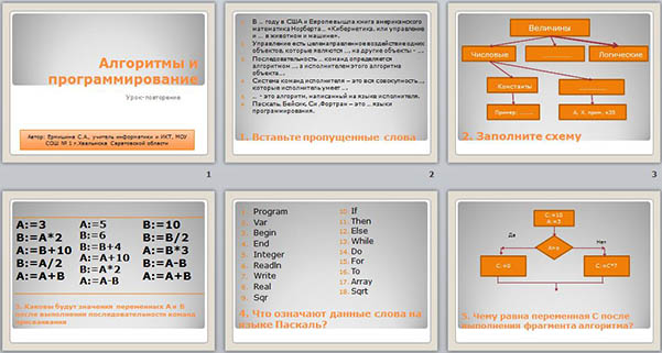 Алгоритмы и программирование