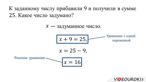 Что называется уравнением определение и примеры